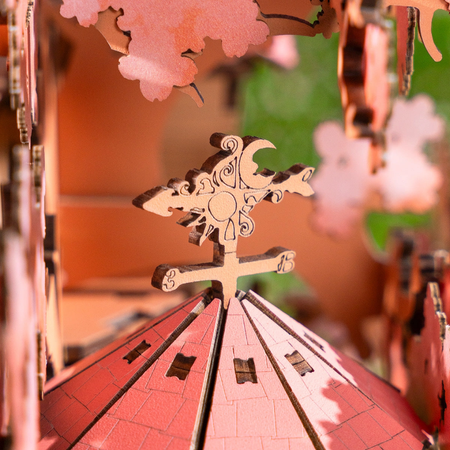 Puzzle 3D dům na stromě - Sakura Tree House | Model DIY Rolife Robotime