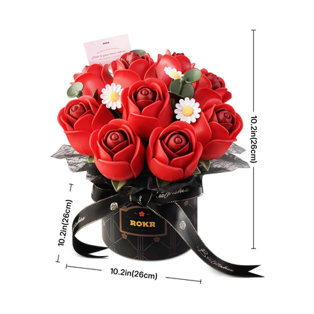 Puzzle 3D – Red Rose Bouquet | ROKR