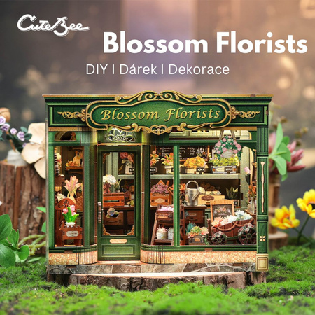 DIY Miniaturní dům - Blossom Florist I Cutebee