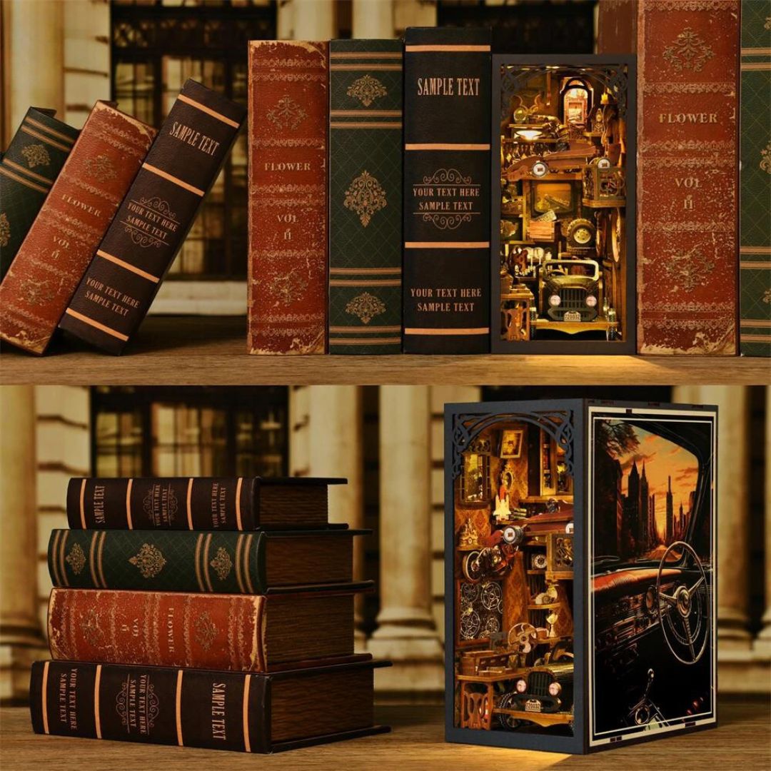 Garážové drobnosti – DIY Book Nook - Automobil