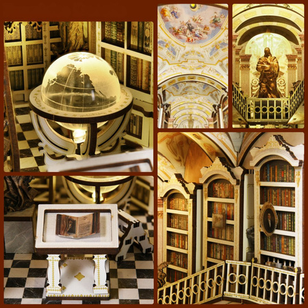 DIY Book Nook - Knihovna bohů Library of Gods | MiniCity