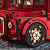 Dřevěná sada Puzzle 3D - London Tour Bus | Robotime