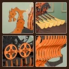 Dřevěná sada Puzzle 3D - Vikingská loď | ROKR dřevěné puzzle dárek