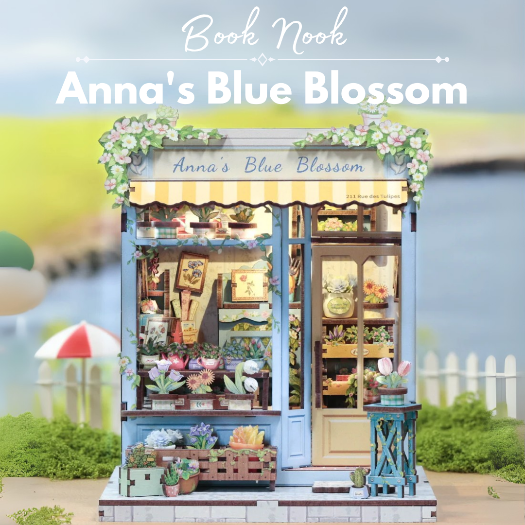 DIY Book Nook - Anna's Blue Blossom | Cutebee