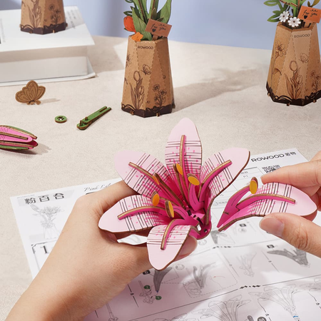 Puzzle 3D – Purple Moth Orchid | Rowood