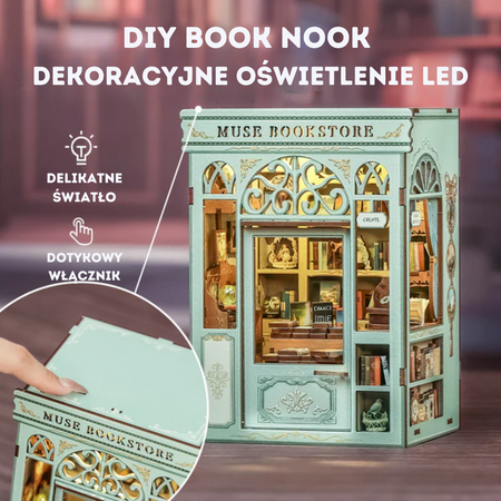 DIY Book Nook - Knihkupectví Muse | Cutebee