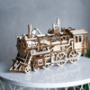 Dřevěná stavebnice Puzzle 3d - Lokomotiva | Robotime ROKR