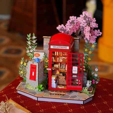 Dřevěná sada puzzle 3D - Blossom Book Booth | Rolife