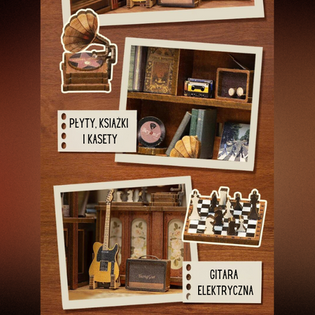 DIY Book Nook Vánoční sada - Secret Rhythm | Cutebee Miniaturní domeček