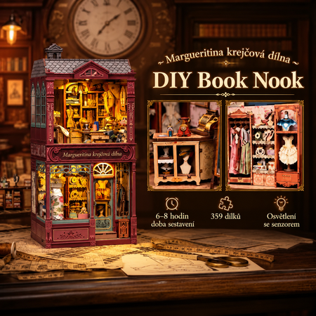 Marguerite Tailor CuteBee DIY Book Nook – 3D puzzle Dárek