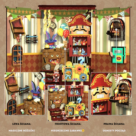 Vánoční sada Book Nook - Uncommon Toy Shop | Cutebee