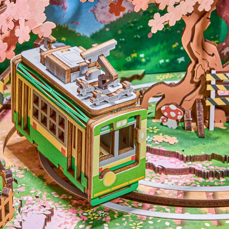 Dřevěná sada Puzzle 3D - Sakura Dream Tour | Rolife