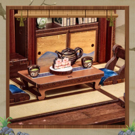DIY Book Nook - Kirishima Cha-an Cutebee Puzzle 3D