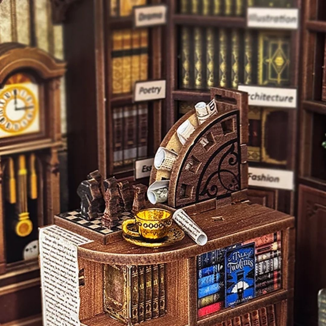 Regály plné knižních pokladů – DIY Book Nook - Hoggor Bookstore | Joincoin