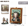 DIY Mini bloky 3D obraz - Mona Lisa