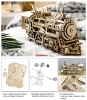 Dřevěná stavebnice Puzzle 3d - Lokomotiva | Robotime ROKR
