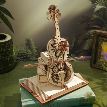 Dřevěná sada Puzzle 3D - Cello | ROKR