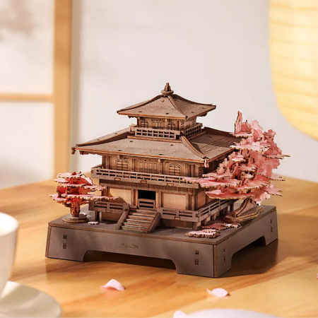 Sakura Pavilion – 3D puzzle Rolife, japonský zenový pavilon
