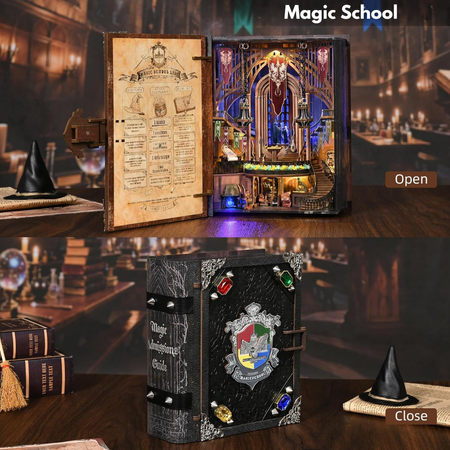 DIY Book Nook Magic School
