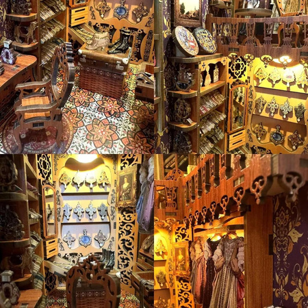 DIY Book Nook - nádherný šatník vévodkyně