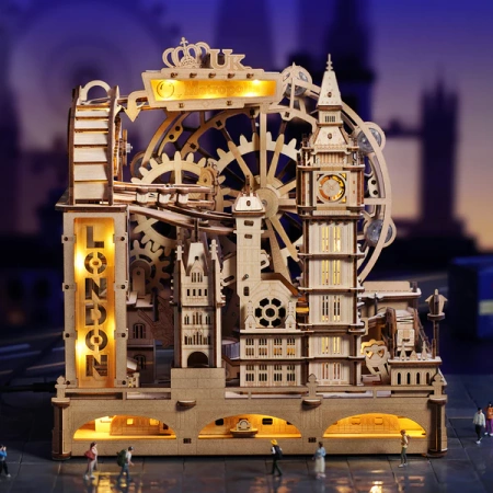 Dřevěná sada Puzzle 3D - Marble Travel London | ROKR