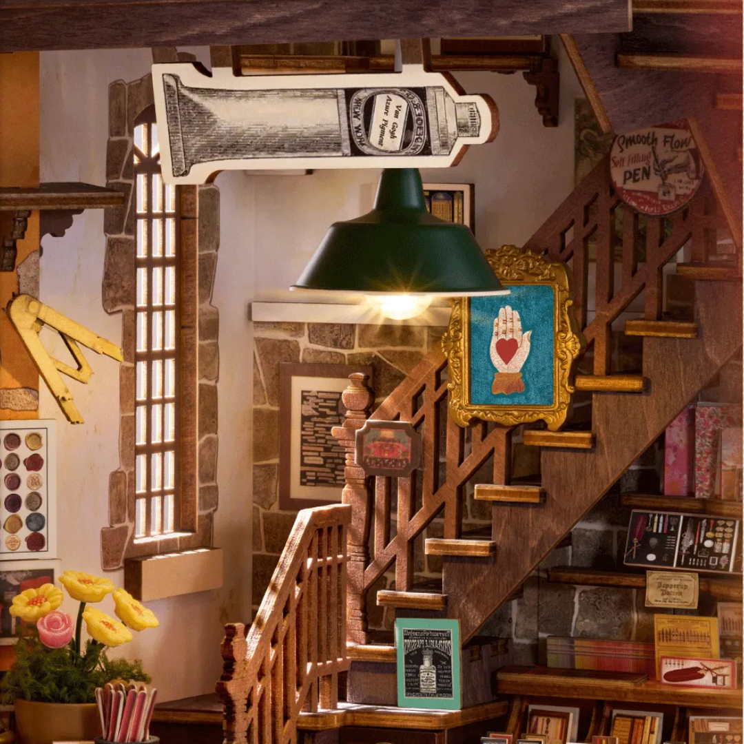 DIY Book Nook - Wisdom Stationery Shop | Rolife – LED osvětlení po setmění