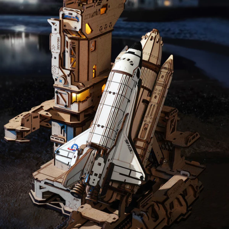 Dřevěná stavebnice Puzzle 3D - Space Shuttle | Rolife ROKR