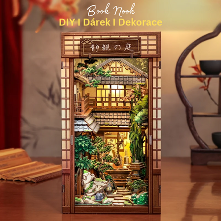 Serene Courtyard – DIY Book Nook CuteBee | 3D puzzle Dárek