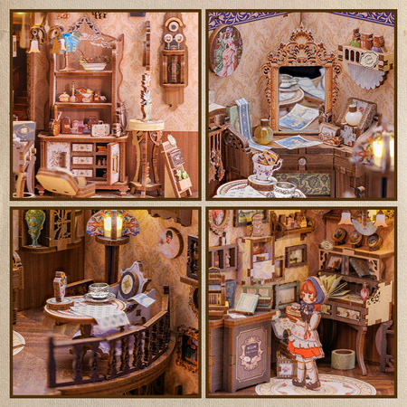 DIY Book Nook - Obchod se starožitnostmi | Cutebee 3D miniatura domu