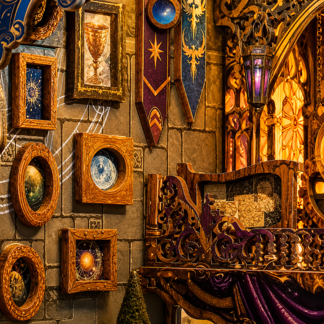 Detaily stvořené k prohlížení zblízka – Tarot Star Map – DIY Book Nook Joincon | 3D puzzle Dárek
