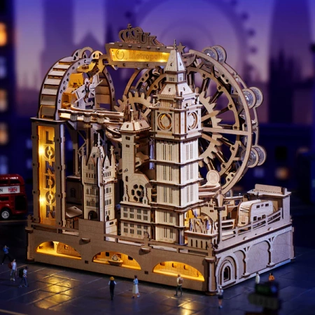 Dřevěná sada Puzzle 3D - Marble Travel London | ROKR