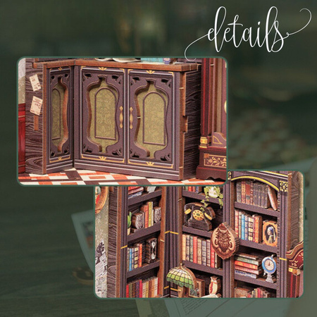 DIY Book Nook - Owl Bookstore | Miniaturní dům Cutebee