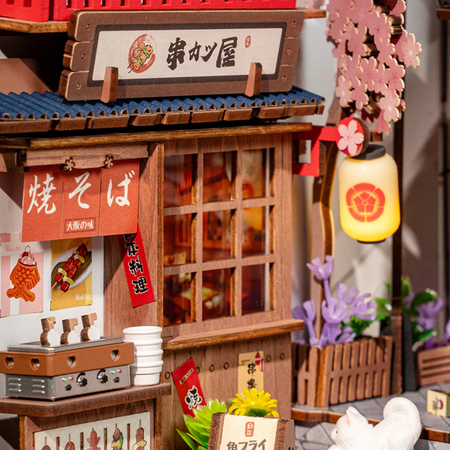 DIY Book Nook - Sakura Wine Alley | Robotime