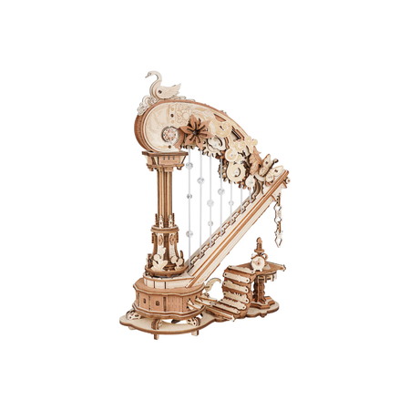 Magic Harp – 3D puzzle ROKR, hrací skříňka s labutí