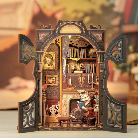 DIY Book Nook - Count Cat's Study | Cutebee Miniaturní dům