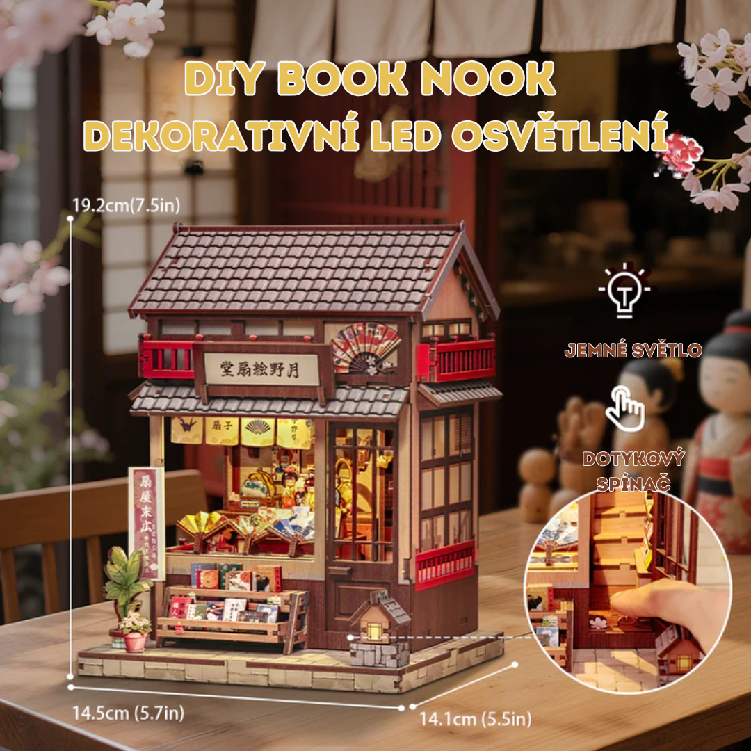DIY Book Nook - Tsukino Eogi-dou | Cutebee – rozměry modelu