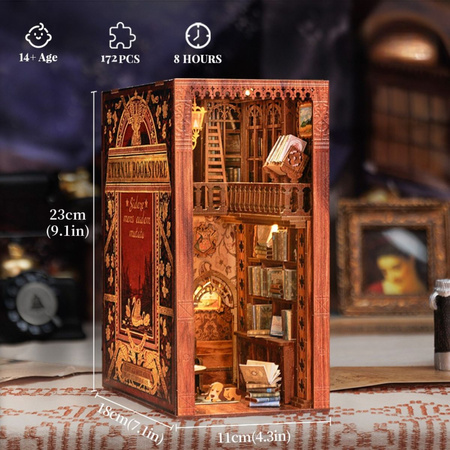 DIY Book Nook - Eternal Bookstore | Cutebee Dům miniatur