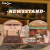 Dřevěný set Puzzle 3D - Stojan na novinky