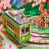 Dřevěná sada Puzzle 3D - Sakura Dream Tour | Rolife