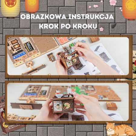 Vánoční sada Book Nook - Morita Ramen Shop | Cutebee Miniaturní domeček