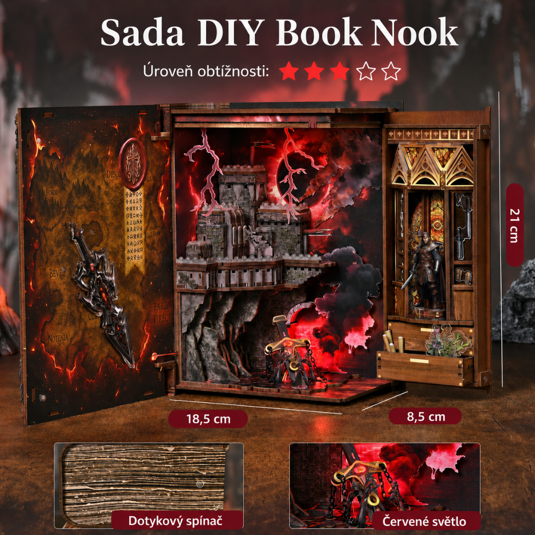 Strážce ohnivého meče – Sword of Fire – DIY Book Nook Minicity | 3D puzzle Dárek