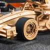 Dřevěná sada Puzzle 3D - závodní auto F1 | ROKR dřevěné puzzle dárek