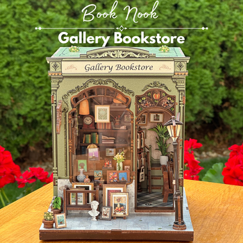 DIY Book Nook - Gallery Bookstore | Cutebee miniaturní domeček 3D puzzle