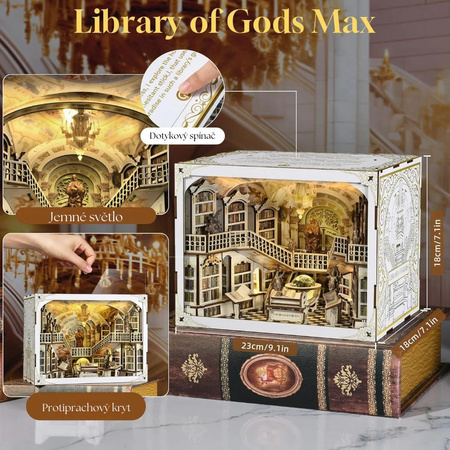 DIY Book Nook - Knihovna bohů Library of Gods MAX | MiniCity