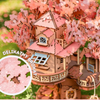 Puzzle 3D dům na stromě - Sakura Tree House | Model DIY Rolife Robotime
