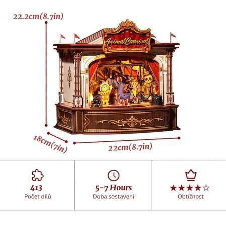 DIY Domeček miniatur - Cirkus Cutebee
