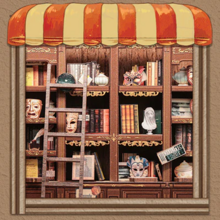 DIY Book Nook - Drama Bookshop | Cutebee