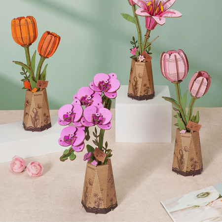 Puzzle 3D – Purple Moth Orchid | Rowood