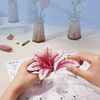 Dřevěná sada Puzzle 3D - Růžová lilie | Rowood