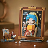 DIY 3D mini kostky - Dívka s perlou
